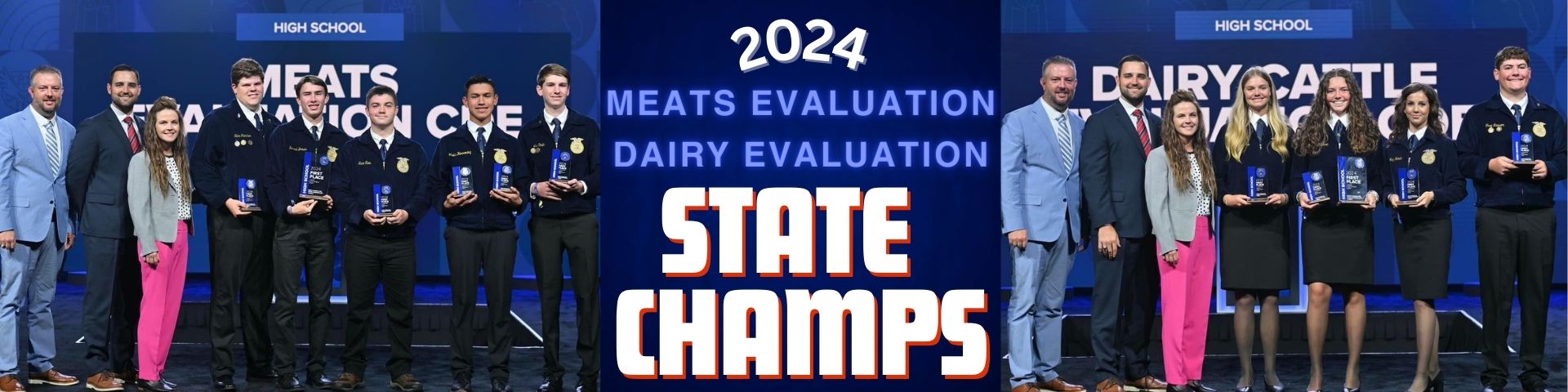 Dairy & Meat Evaluation Teams 2024 State Champs